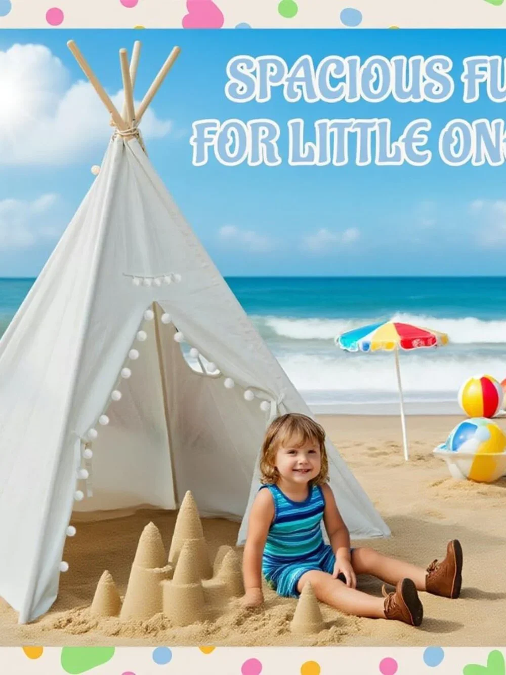 Collapsible Kid's Teepees - Picture 2 of 5